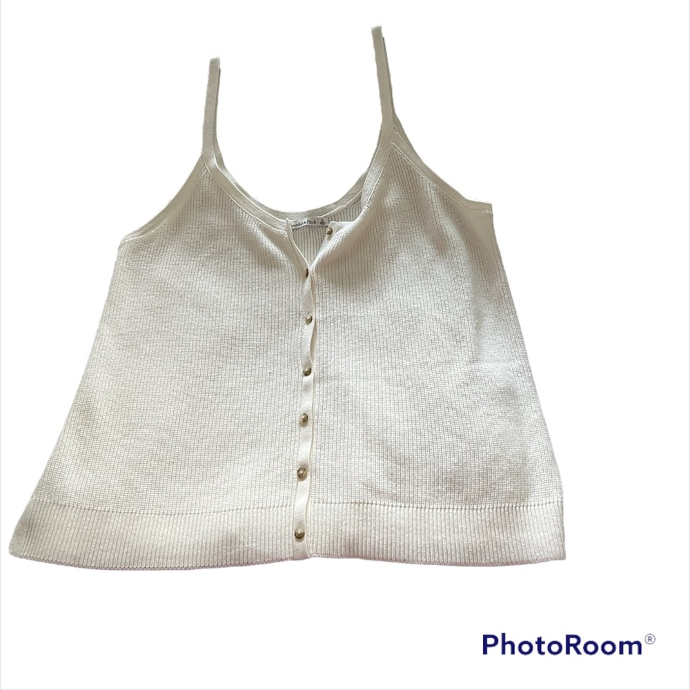 NWOT Abercrombie & Fitch button down sweater tank